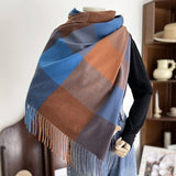 Warm Plaid Scarf Shawl For Women--Soft Winter Wrap_Cwasc1464
