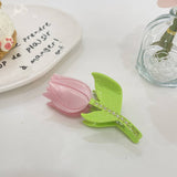 RHINESTONE FLOWER HAIR CLAW TULIP SUNFLOWER CLIP_CWAHA0966