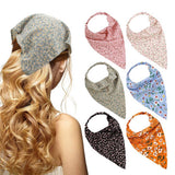 FLORAL ELASTIC BAND SCARF HEADBAND HAIRACCESSORIES_CWAHA4148