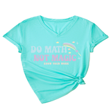 INSPIRATIONAL MATH QUOTE V NECK TEE FOR WOMEN_CWTTS1477