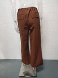 Trendy Low Waist Casual Wide-Leg Cargo Pants