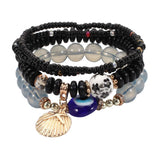BOHEMIAN MULTI LAYERED EVIL EYE BRACELET_CWAJE2214