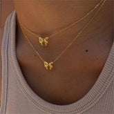 Womens Elegant Exaggerated Bow Necklace_Cwmm5540