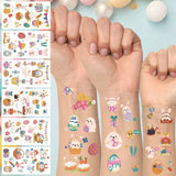EASTER TATTOOS FOR KIDS BUNNY EGG STICKERS_CWMM8240