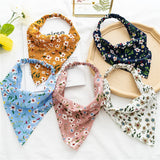 FLORAL ELASTIC BAND SCARF HEADBAND HAIRACCESSORIES_CWAHA4148