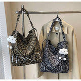 Leopard Print Large-Capacity Single-Shoulder Bag
