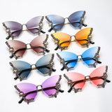 Vintage Rhinestone Butterfly Sunglasses_Cwasg0205