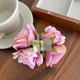 SUMMER RESORT STYLE ROSE FLOWERS HAIRPINS_CWAHA1171