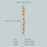 FLORAL LETTER SKINNY TWILLY SCARF FOR HAIR BAGS_CWASC0064