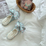 BOWKNOT WINTER PLUSH OPEN TOED HOME SLIPPERS_CWMM2975