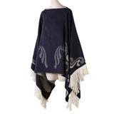 PULLOVER CAPE WITH TASSELS FOR WARMTH_CWASC2245