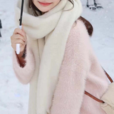 COZY SOLID SCARF WINTER THICK WARM WRAP_CWASC2692