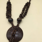 BOHEMIAN WOODEN BEAD LONG NECKLACE_CWMM4924