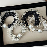 CURLY SMALL POLKA DOT HAIR SCRUNCHIES_CWAHA2820