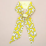 FLORAL LETTER TWILLY SCARF FOR HAIR BAG ACCESSOR_CWASC0094