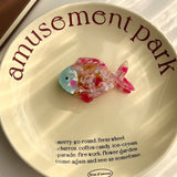 Pink Dolphin Acetate Hair Clip?Ocean Style & Cute_Cwaha5723?