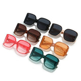ANTI UV LARGE FRAME POLYGONAL CURVED SUNGLASSES_CWASG0392
