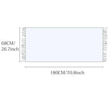 Vintage Stripe Knit Scarf Unisex Winter Wrap