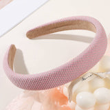 PLAID PATTERN HAIR HOOP_CWAHA0225