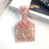 CHIC ACETATE GEOMETRIC COMB RETRO LONG HANDLE_CWMM6435