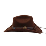 COUPLE FEDORA JAZZ HAT WESTERN ETHNIC WOOL HAT_CWAH04382