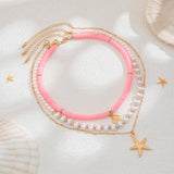 NEW BEACH STYLE OCEAN SHELL BEADED NECKLACE_CWMM3145