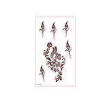 REALISTIC BROWN HENNA TATTOO STICKERS WATERPROOF_CWMM8347