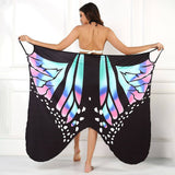 SEXY 3D BUTTERFLY PRINT SLING BEACH COVER UP_CWBLS0496