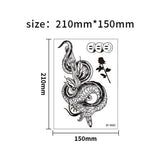 DARK TRIBAL SNAKE TATTOO BLACK MAMBA ARM STICKER_CWMM8374