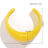 Textured Irregular Acrylic Cuff Bracelet_Cwmm3087