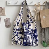 NEW CUTE SOFT GIRL ARTISTIC CANVAS BAG_CWAB2176