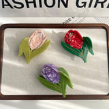 SPRING FLOWER ACETATE CLAW TULIP HAIR CLIP_CWAHA5901