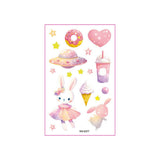 GLITTER CARTOON TATTOO STICKERS FOR KIDS BEAR SET_CWMM8363