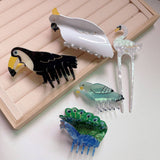 Animal Colorful Parrot Bird Hair Clip_Cwaha1336