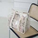 CLEAR PVC BEACH TOTE WATERPROOF TRAVEL BAG_CWAB1915