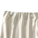 ELEGANT PLEATED SATIN FISHTAIL SKIRT_CWBMS0287