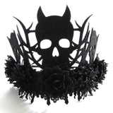 HALLOWEEN WITCH DEMON SKULL FLOWER CROWN_CWMM0140