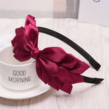CUTE WOMENS SOLID COLOR BOW HEADBAND_CWAHA2560