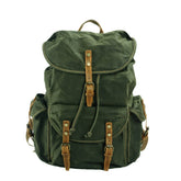 Vintage Waxed Canvas Travel Backpack For Men_Cwab5548