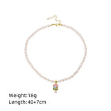 ANCIENT STYLE HIGH GRADE PEARL CLAVICLE NECKLACE_CWAJE3832