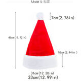 Cwah04589_Thick Plush Santa Hat Extra Large Christmas Cap
