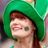 GLITTER LEAF CARTOON TATTOO STICKERS FOR PARTY_CWMM8250