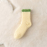 CORAL FLEECE MID TUBE HOME SOCKS_CWMS0776