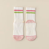 SPORTS NON SLIP COLOR MATCHING YOGA MID TUBE SOCKS_CWMS1359