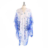 BUTTERFLY PRINT OPEN FRONT KIMONO CARDIGAN_CWASC0791