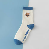 NEW COTTON BREATHABLE BEAR MIDDLE TUBE SOCKS_CWMS1400