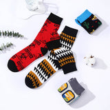 LARGE SIZE MENS TRENDY MID CALF SOCKS_CWMS1015