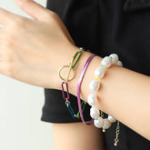 FASHIONABLE TASSEL EARRINGS AND STACKING BRACELETS_CWAJE2932