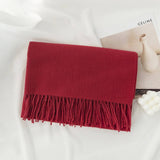COZY SOLID COLOR WINTER SCARF WITH FOR WOMEN_CWASC0991