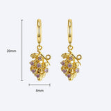 HIGH END FASHION FRUIT SERIES GOLD EARRINGS_CWAJE5051